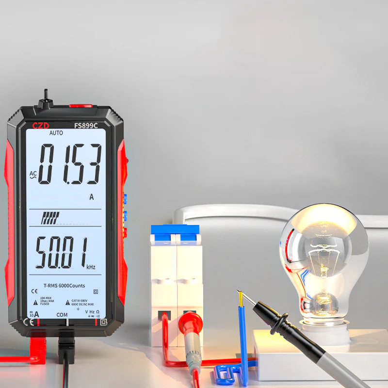 Rechargeable Digital Multimeter – Auto-Ranging, LCD Backlight & Portable Design 📏