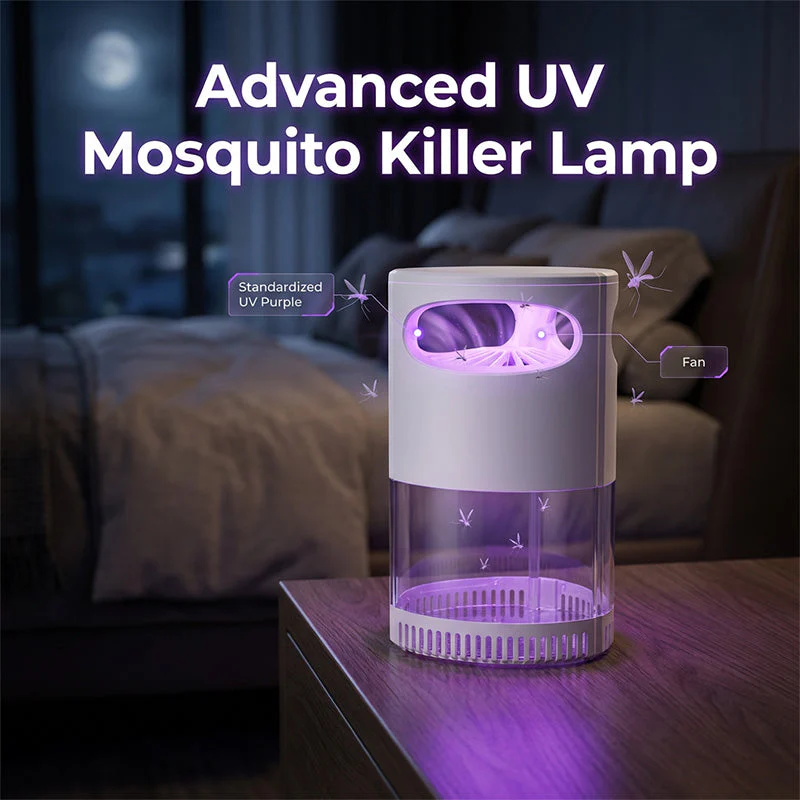 🔥HOT SALE 💥50K+ sold! 🦟 60% OFF! UV Mosquito Killer Lamp – quiet, USB, chemical-free. 🔇🌙