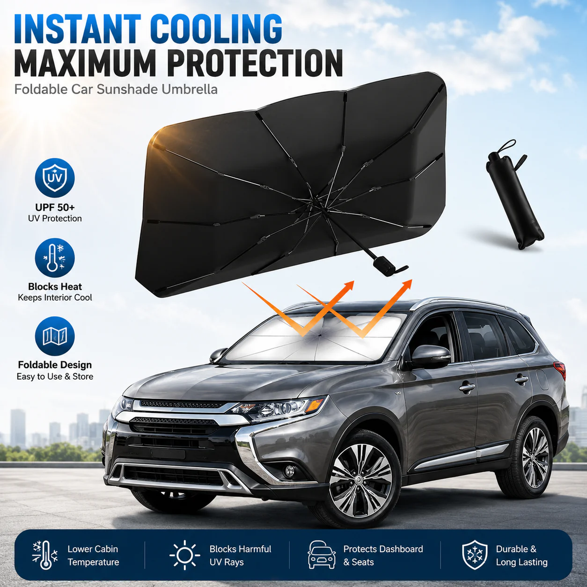 Foldable Anti-UV Windshield Sunshade