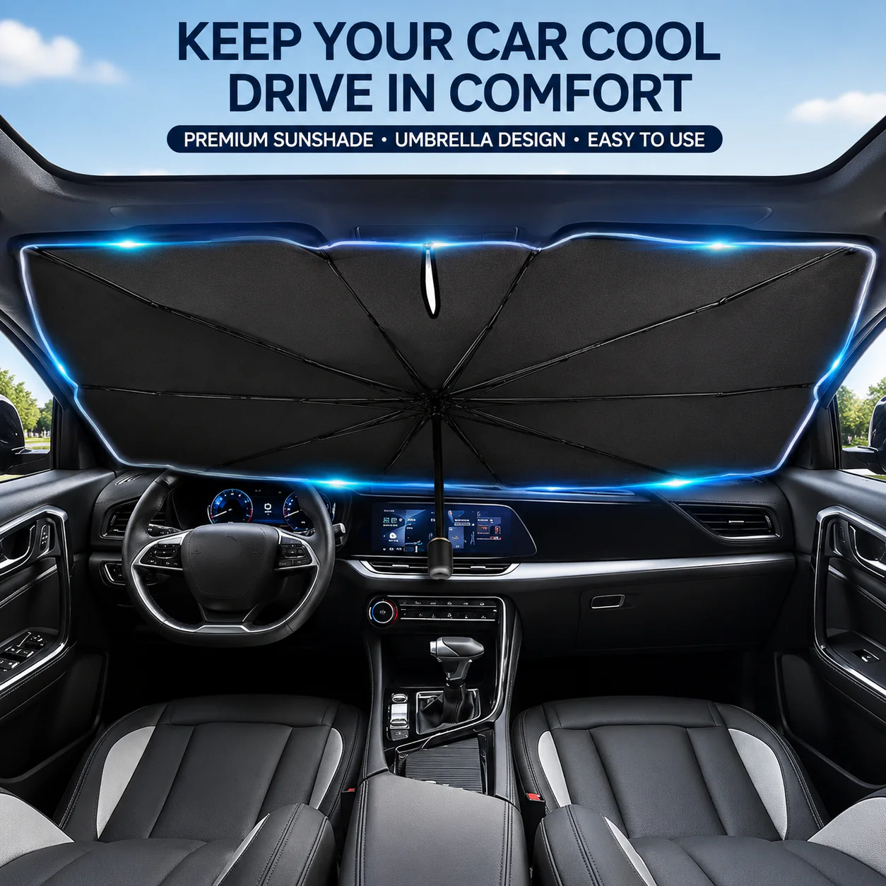 Foldable Anti-UV Windshield Sunshade