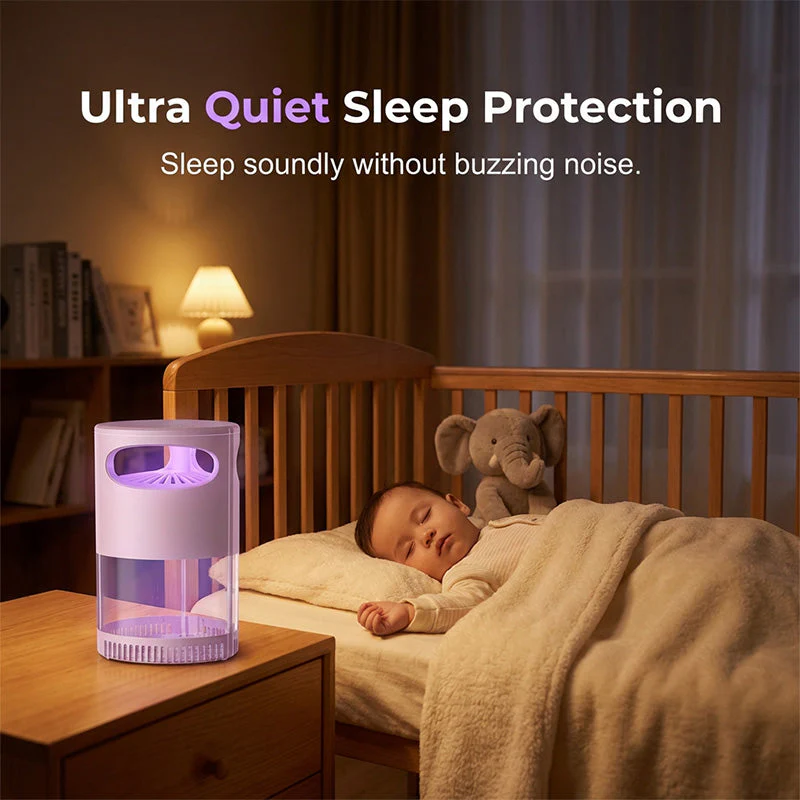 🔥HOT SALE 💥50K+ sold! 🦟 60% OFF! UV Mosquito Killer Lamp – quiet, USB, chemical-free. 🔇🌙