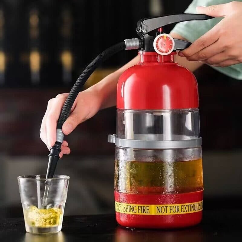 🥳2026 HOT SALE🥳💞50K+ SOLD!🧯🍻 50% OFF! Fire Extinguisher Beer Tub – 2L capacity, hand‑press dispenser. Unique design, keeps drinks fresh. Perfect for football parties & garden gatherings. 🏆⚽